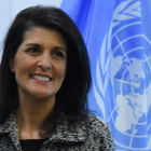 Nikki Haley, en la ONU, este viernes.-REUTERS / STEPHANIE KEITH