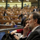 El presidente del Gobierno en funciones, Mariano Rajoy, en la sesión constitutiva del Congreso, el pasado 13 de enero.-JOSÉ LUIS ROCA