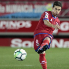 Íñigo Pérez, en un partido del Numancia esta temporada.-MARIO TEJEDOR