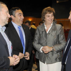 De izquierda a derecha, Donaciano Dujo, Carmelo Gómez, María Jesús Ruiz y Pedro Barato en la clausura de la Asamblea de Asaja. / VALENTÍN  GUISANDE-