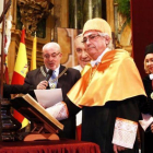 Manuel Lao en el momento de ser investido doctor honoris causa de Universidad Católica San Antonio de Murcia.-