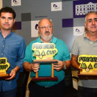 José Luis González, Amancio Martínez y Basilio Romero en la presentación de la Pinares Cup.-Álvaro Martínez