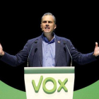 El secretario general de Vox, Javier Ortega Smith, en el acto de su partido en el Palacio de Vistalegre de Madrid, el pasado octubre.-EFE / PABLO AGUILAR