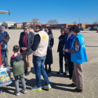 Refugiados a su llegada al aeropuerto de Torrejón hace unas horas.-HDS