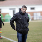 Moisés Gutiérrez, durante un partido del Almazán esta temporada.-LUIS ÁNGEL TEJEDOR