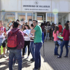 Alumnos en el campus Duques de Soria. / V.G.-