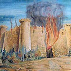 Mural de la quema del Castillo.-HDS