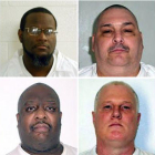 Los ocho presos que planea ejecutar Arkansas: Bruce Ward, Kenneth Williams, Jack Harold Jones, Jason McGehee, Stacey Johnson, Don Williamson Davis, Marcel Williams y Ledell Lee.-ARKANSAS DEPARTMENT OF CORRECTION