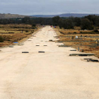 Obras de urbanización en el soto de Garray. / U. S. -
