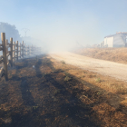 Zona de rastrojeras quemadas junto al vallado de La Saca. GONZALO MONTESEGURO