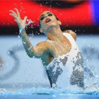 Un momento de la competición de Ona Carbonell.-AFP / ED JONES