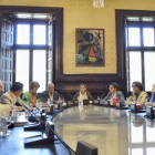 Imagen de la reunión de la Mesa del Parlament.-FERRAN SENDRA