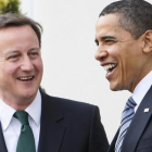 Cameron (izquierda) y Obama, en un encuentro en Londres, en abril del 2009.-AP / CHARLES DHARAPAK