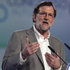 El presidente del Gobierno, Mariano Rajoy, en el acto de clausura del congreso autonómico del PP en Andalucía.-Jorge Zapata