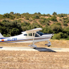 Una de las avionetas que participan en la Copa Ibérica.-