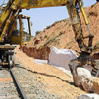 Obras en una futura autovía soriana. / VALENTÍN GUISANDE-