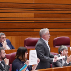 Los procuradores de Soria Ya durante un Pleno en las Cortes de Castilla y León. ICAL