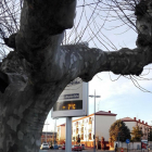 Un termómetro en la Plaza de Colón de Valladolid marca -7ºC a las ocho y media de la mañana-ICAL