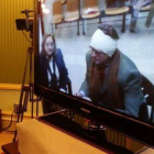 El expresidente balear Jaume Matas comparece por videoconferencia desde la prisión de Segovia en la comisión de investigación del Parlamento balear, el pasado 20 de febrero.-Foto: EL PERIÓDICO