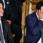El ministro de Trabajo e Industria de Italia, Luigi di Maio, y el máximo responsable de Interior, Matteo Salvini, durante la ceremonia de constitución del Ejecutivo, en Roma, en junio del año pasado.-ALBERTO PIZZOLI (AFP)