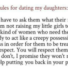 La publicación Reglas para salir con mis hijas que está triunfando en las redes-JEFF WARREN WELCH (FACEBOOK)
