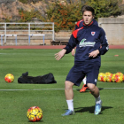 Gaztañaga durante un entrenamiento.-VALENTÍN GUISANDE