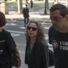 Ester Quintana llega a la Audiencia de Barcelona para conocer la sentencia.-JORDI COTRINA