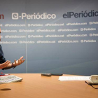 Pablo Iglesias, secretario general de Podemos, durante la entrevista concedida a EL PERIÓDICO.-Foto: MÓNICA TUDELA