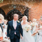 Kate & Dougie celebraron su boda en abril del 2016, en el histórico palacio.-INSTAGRAM