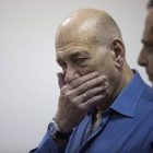El exprimer ministro israelí Ehud Olmert en los juzgados en Jerusalén.-Foto: POOL / EFE / HEIDI LEVINE