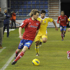 Gorka Larrera en el encuentro ante el Cartagena. / U. Sierra-