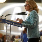 Nadia Calviño, ministra de Economía, en el Foro Nueva Economía.-JOSÉ LUIS ROCA