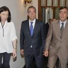 María José Heredia, Francisco Martínez Vázquez y Antonio Pardo.-V. G.