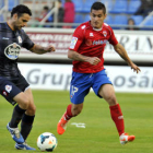 Pedraza se lesionaba en la primera parte del partido ante el Deportivo. / Diego Mayor-