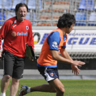 El entrenador del Numancia, Juan Antonio Anquela. / DIEGO MAYOR-