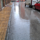 Lluvia continua durante toda la mañana de este lunes 19 en Soria.