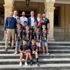 Los benjamines del Sporting fueron recibidos en el Ayuntamiento de Soria