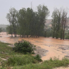 Reciente inundación en la comarca de las Vicarías.