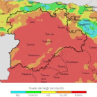 Captura de pantalla del tweet de Naturcyl advirtiendo de la alerta en Soria.