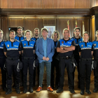 Recepción de los nuevos agentes de la Policía Local de Soria en el Salón de Plenos.
