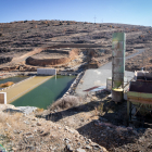 Estado de las obras de la presa de San Pedro Manrique.