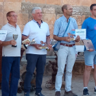 Ganadores de los mejores vinos artesanales que se han elegido en San Esteban de Gormaz (Soria).