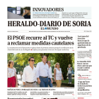 Portada de Heraldo-Diario de Soria del 18 de julio de 2023.