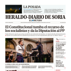 Portada de Heraldo-Diario de Soria del 21 de julio de 2023.