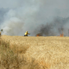 Imagen de archivo de un incendio forestal y agrícola en la provincia.