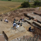 Excavaciones en el yacimiento de Torralba (Medinaceli, Soria).