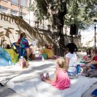 El teatro infantil dio ayer el protagonismo a los más pequeños del barrios.