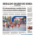 Portada de Heraldo-Diario de Soria del 3 de septiembre de 2023.