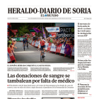 Portada de Heraldo-Diario de Soria de 7 de septiembre de 2023.