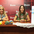 Teresa Valdenebro y Myriam Martínez, en la presentación de la Feria. - J.A.C.